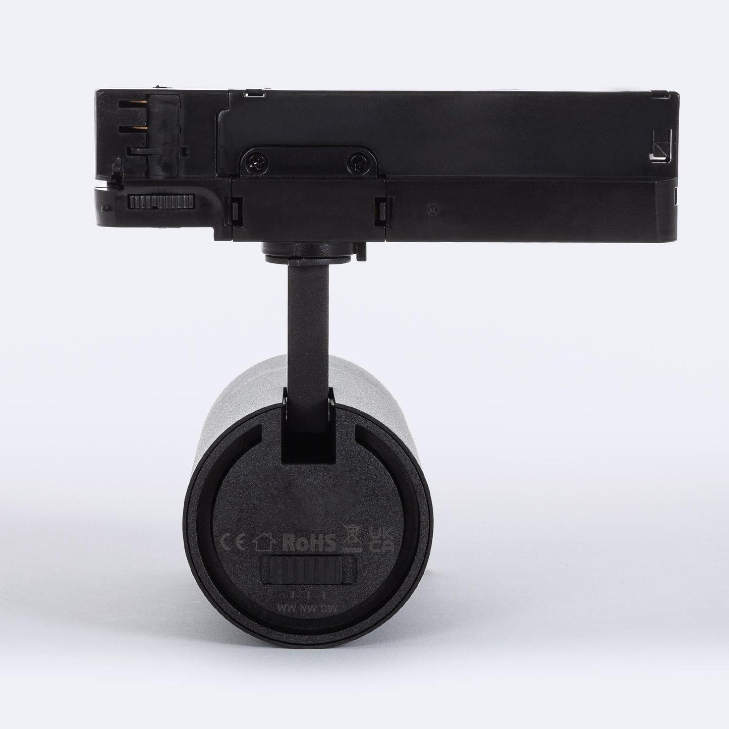 Spot LED sur Rail 20W, Angle Réglable 24-60º, IP20, Noir
