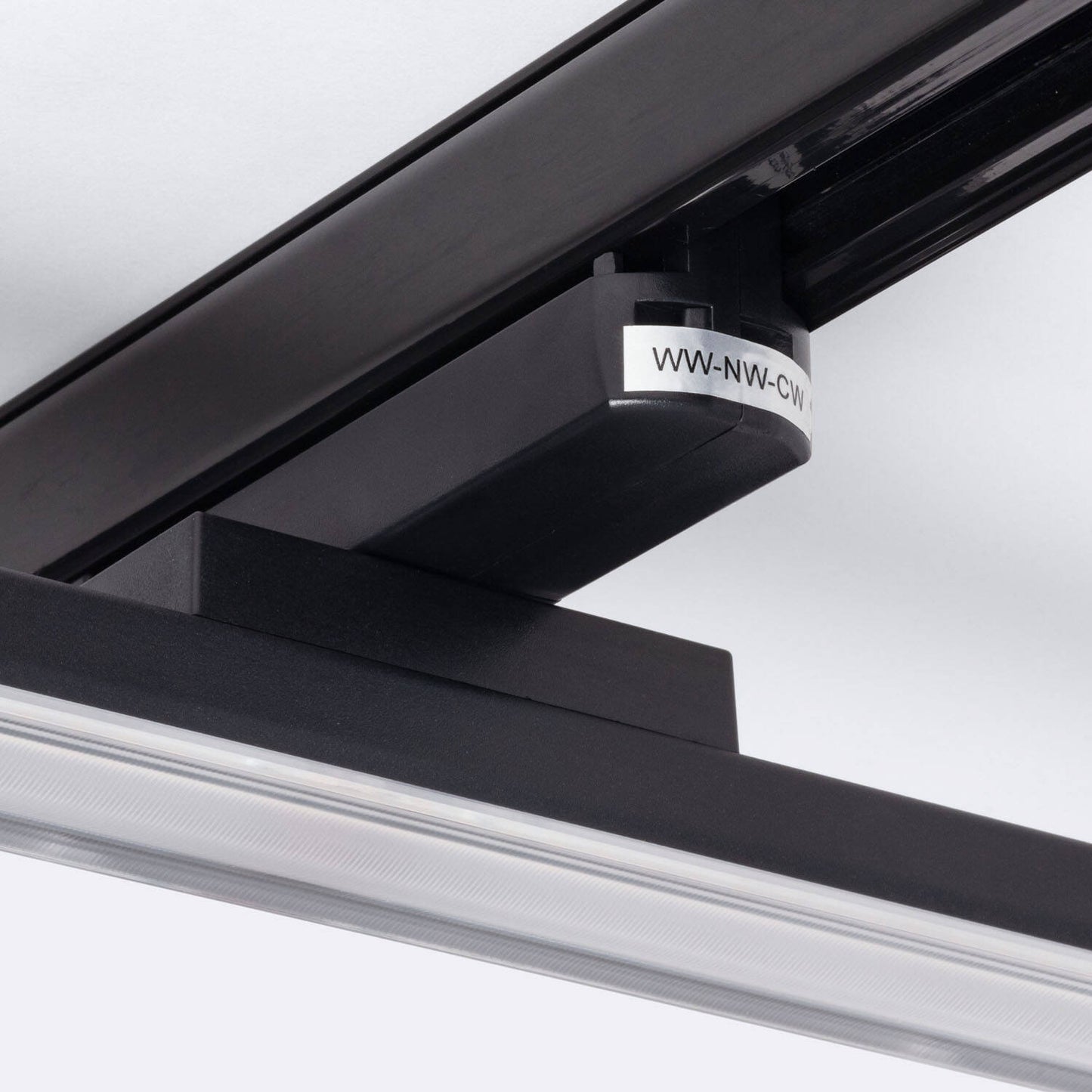 Spot LED sur Rail Triphasé 30W Dimmable, Double Optique Symétrique, IP20