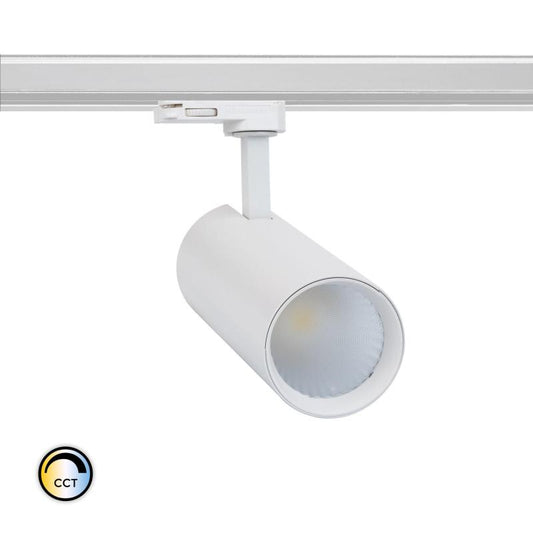 Spot LED sur Rail Triphasé 30W, IP20, 3000lm, Installation Facile