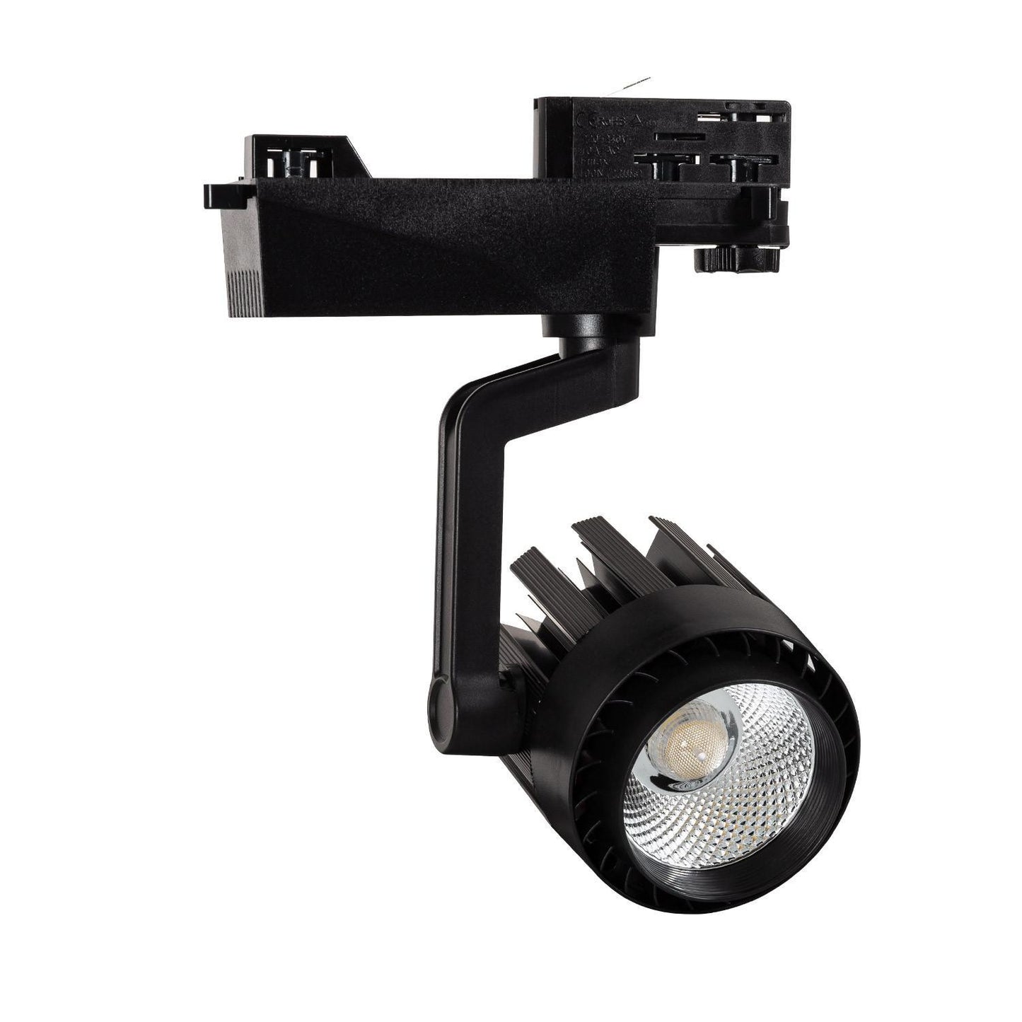 Spot LED sur Rail Triphasé 30W, Noir, IP20, 3000 lm