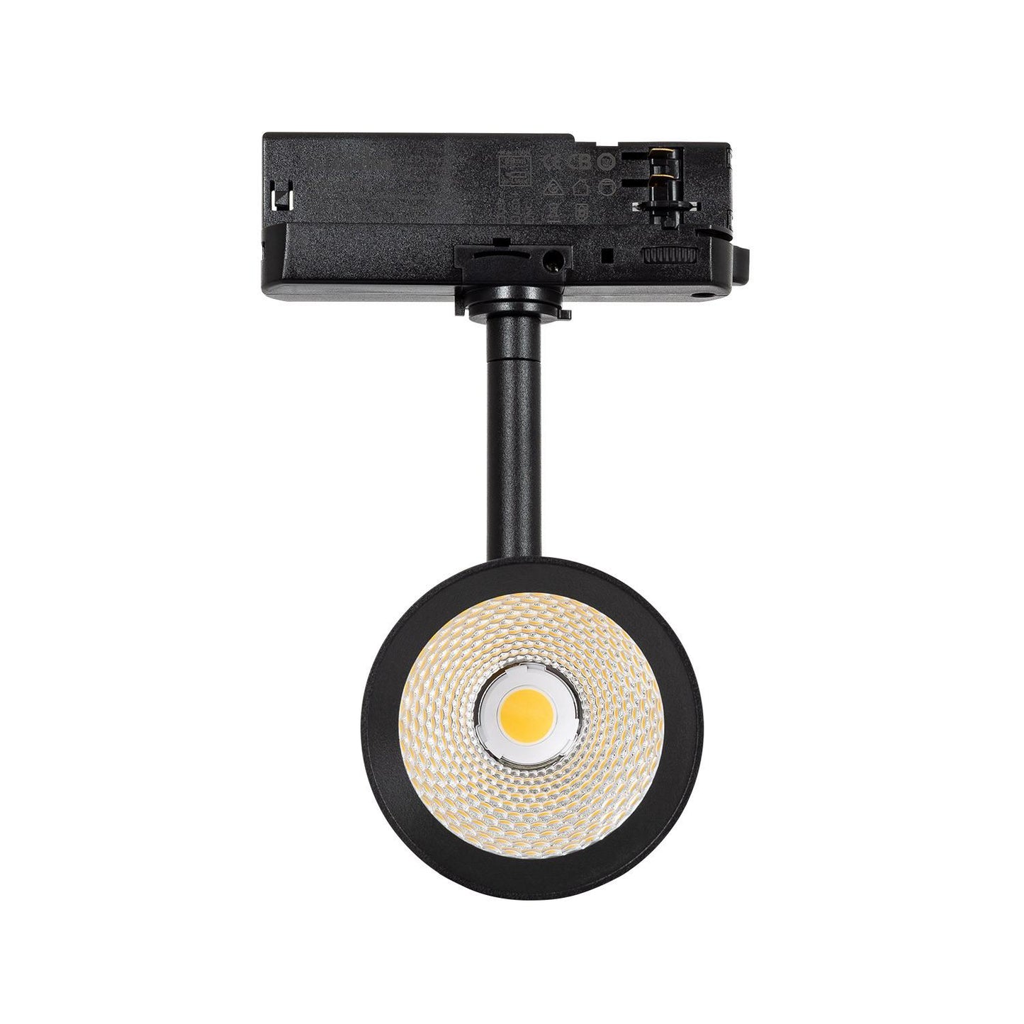 Spot LED sur Rail Triphasé 30W, IP20, Orientable, Noir