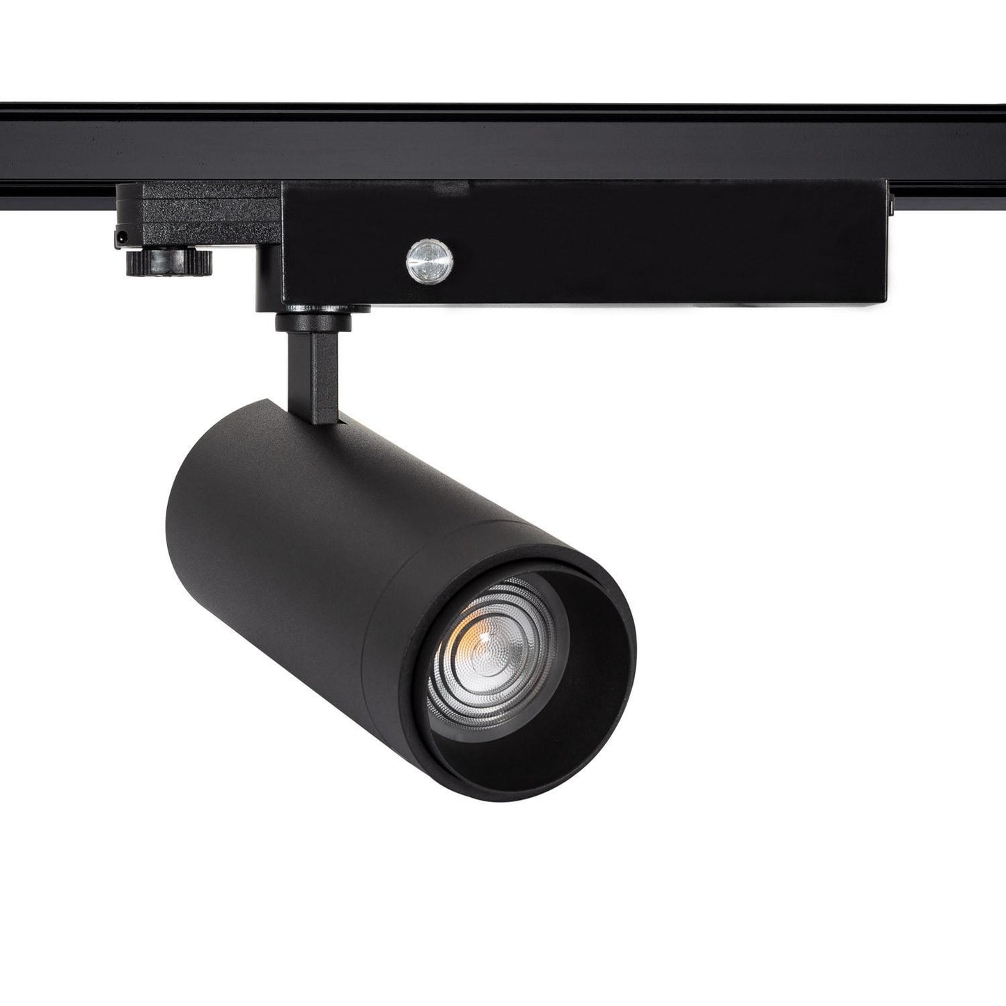 Spot LED sur Rail Triphasé 30W Dimmable Noir, Angle Réglable 15-60º
