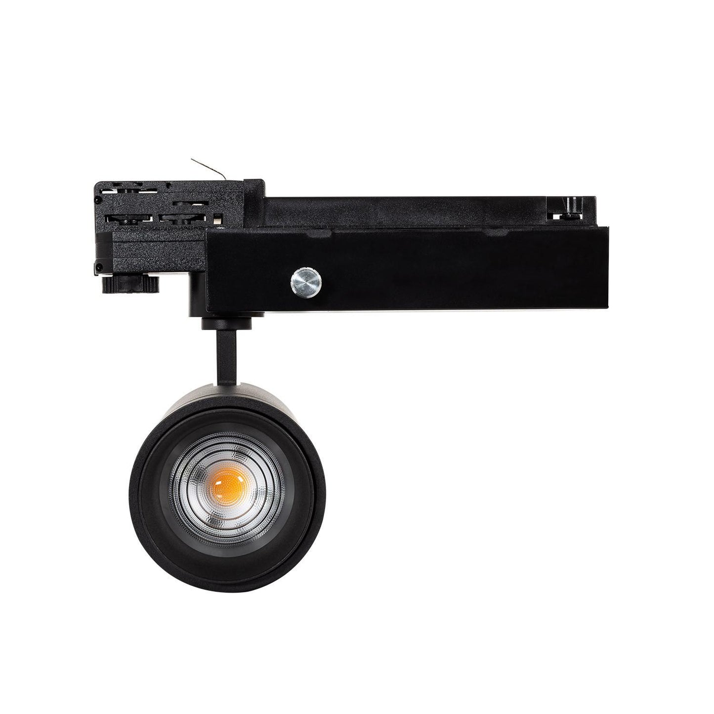 Spot LED sur Rail Triphasé 30W Dimmable Noir, Angle Réglable 15-60º