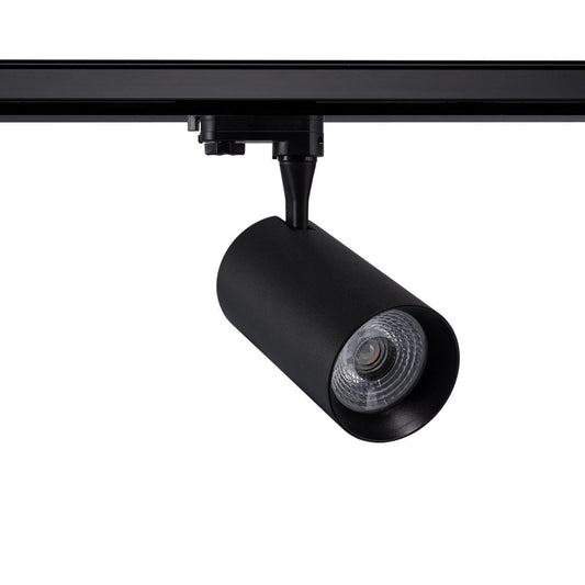 Spot LED sur Rail Triphasé 30W IP20 Noir Orientable