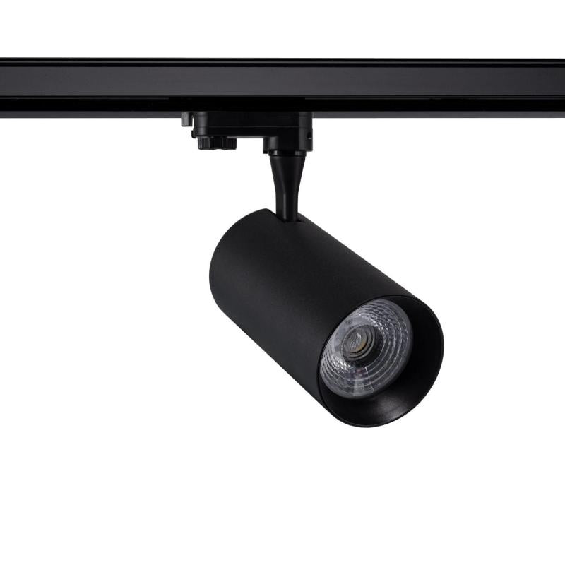 Spot LED sur Rail Triphasé 30W IP20 Noir Orientable