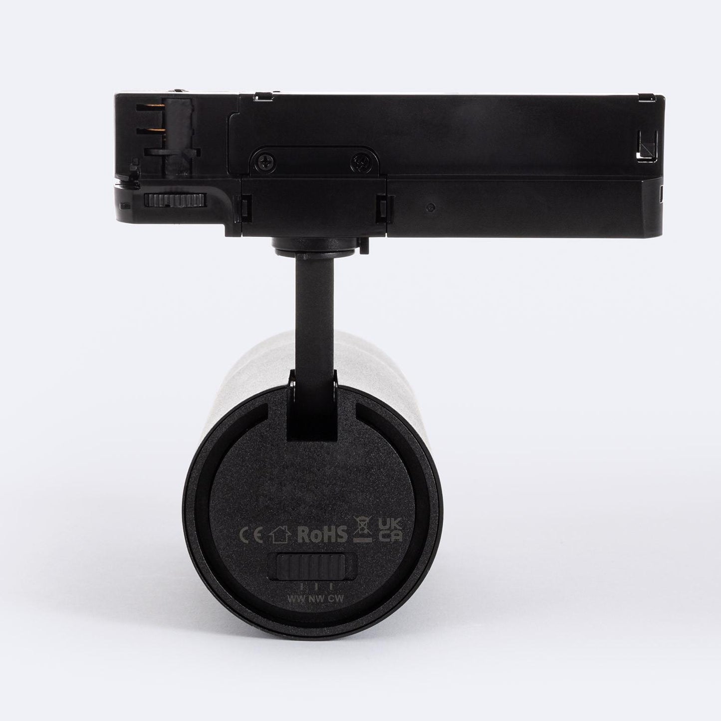 Spot LED sur Rail Triphasé 30W, Orientable, IP20, Noir