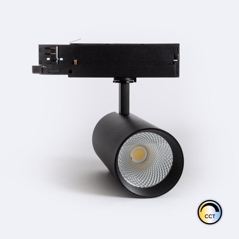 Spot LED sur Rail Triphasé 40W, 4400 lm, IP20, Noir, Non Dimmable