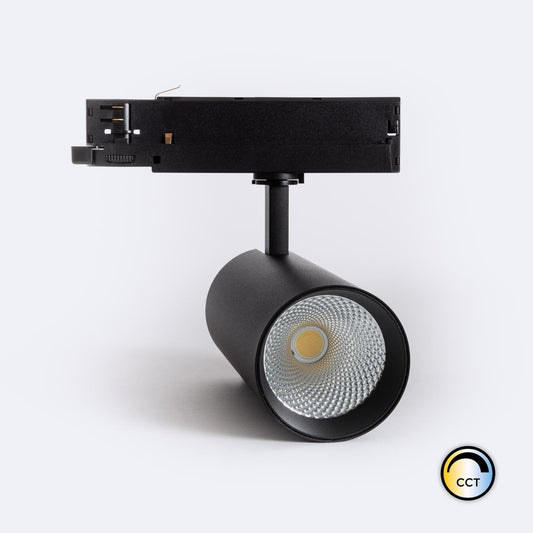 Spot LED sur Rail Triphasé 40W, 4400 lm, IP20, Noir, Non Dimmable