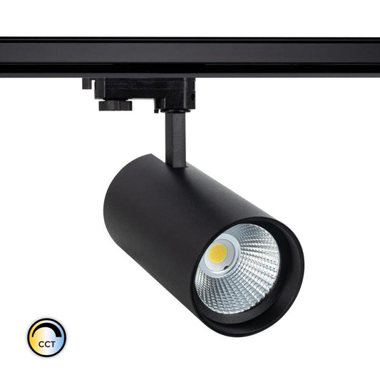 Spot LED sur Rail Triphasé 40W IP20 Noir, 3700 lm, Non-Dimmable