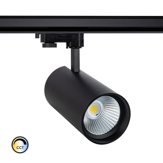 Spot LED sur Rail Triphasé 40W IP20 Noir, 3700 lm, Non-Dimmable