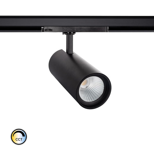 Spot LED sur Rail Triphasé 40W, IP20, 3700 lm, Noir