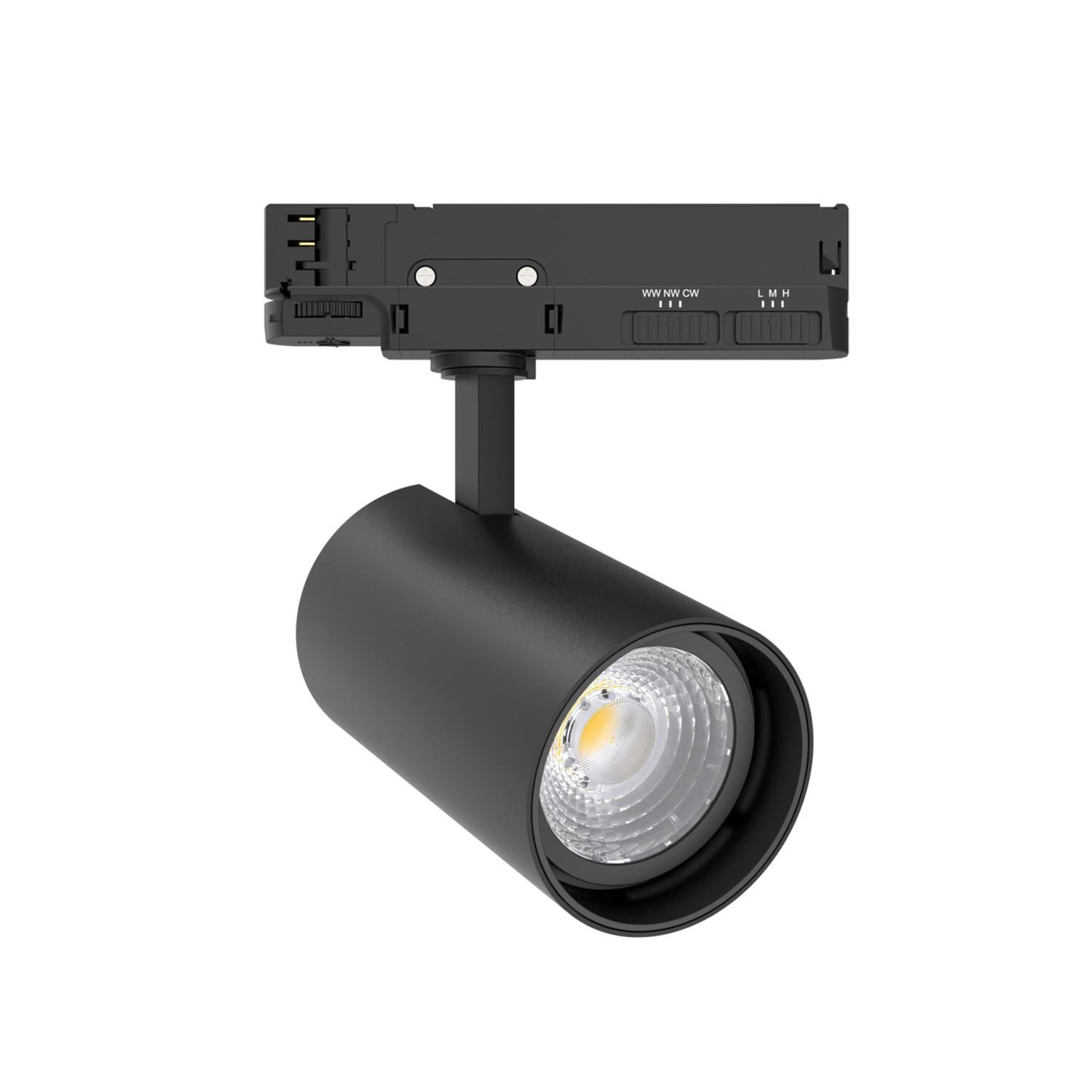 Spot LED sur Rail Triphasé 40W Dimmable IP20 Noir
