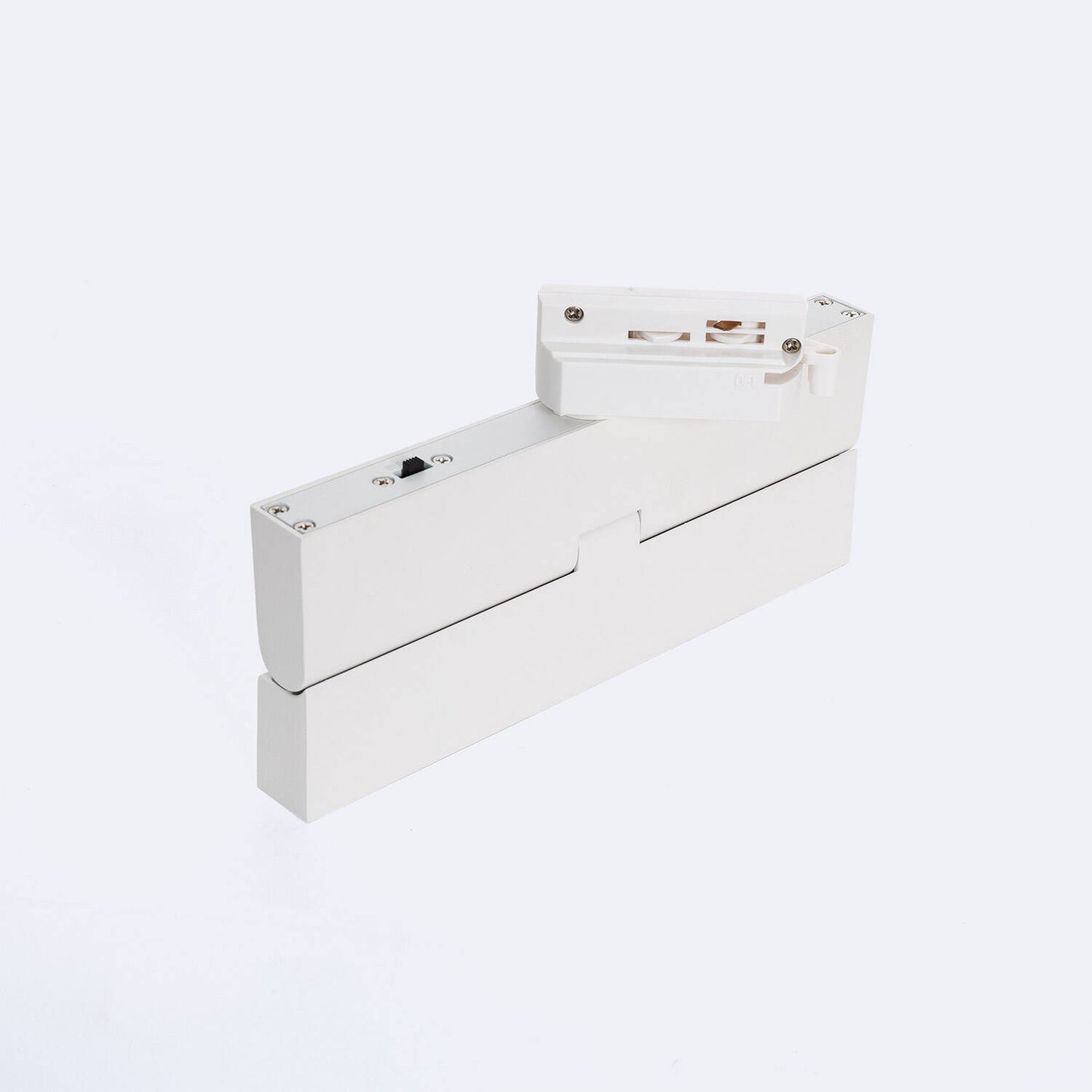 Spot LED sur Rail Monophasé 12W Dimmable, IP20, Orientable, Blanc