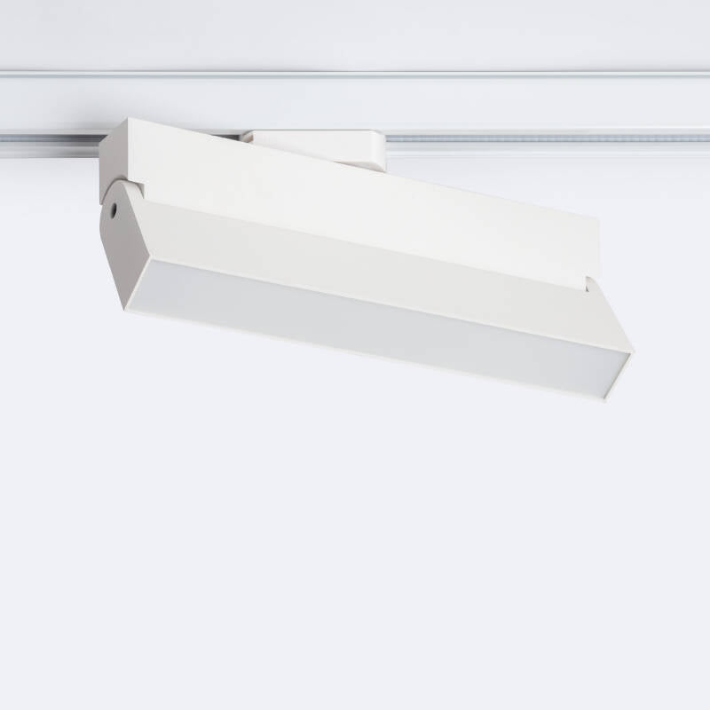 Spot LED sur Rail Monophasé 24W Dimmable, IP20, Orientable, Blanc