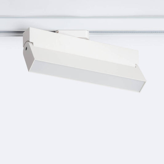 Spot LED sur Rail Monophasé 24W Dimmable, IP20, Orientable, Blanc