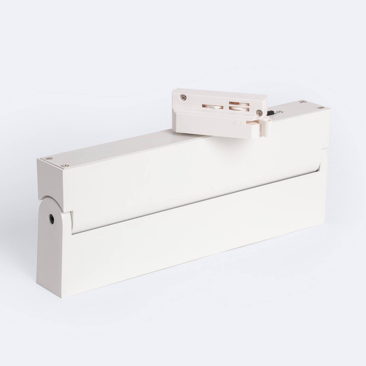 Spot LED sur Rail Monophasé 24W Dimmable, IP20, Orientable, Blanc