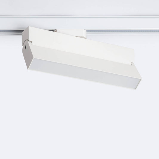 Spot LED sur Rail Monophasé 24W Dimmable, IP20, Orientable, Blanc