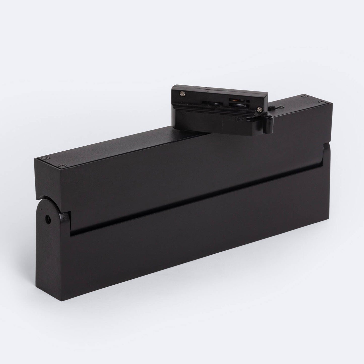 Spot LED sur Rail Monophasé 24W Dimmable, IP20, Noir, Orientable