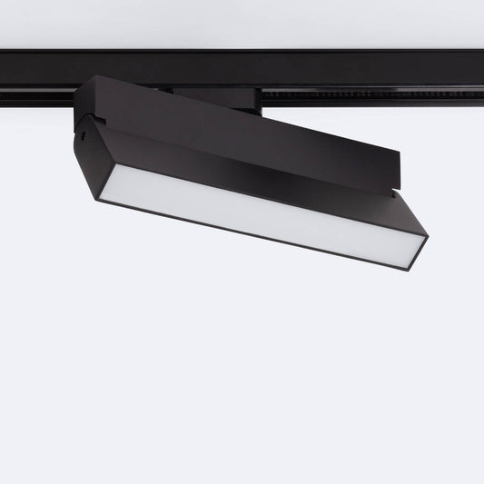 Spot LED sur Rail Monophasé 24W Dimmable, IP20, Noir, Orientable