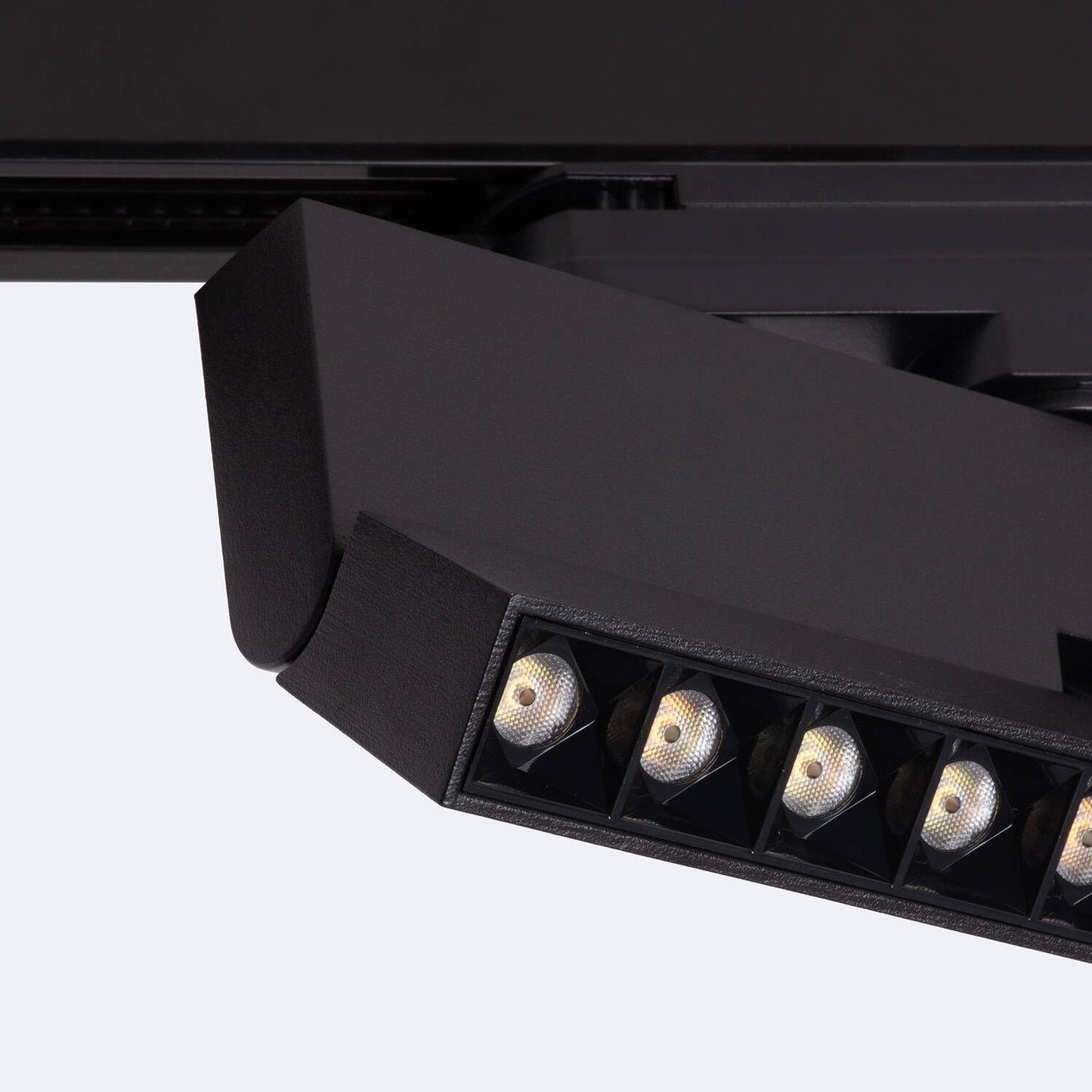 Spot LED sur Rail Triphasé 12W Dimmable, IP20, Noir, Orientable