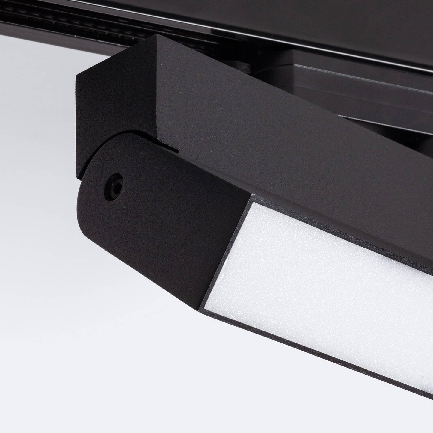 Spot Linéaire LED sur Rail Triphasé 24W Dimmable Noir