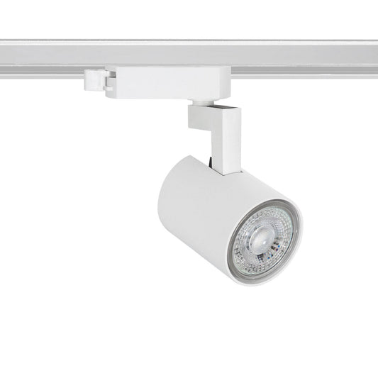 Spot sur Rail Monophasé 40W IP20 Orientable pour Intérieur