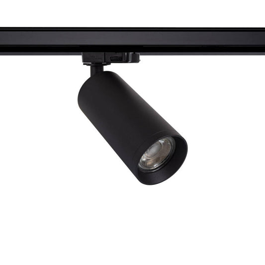 Spot LED sur Rail Triphasé Cuarzo, 10W, IP20, Noir