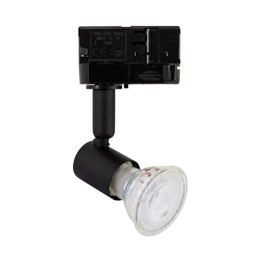 Spot sur Rail Triphasé Oasis GU10 10W IP20 Noir