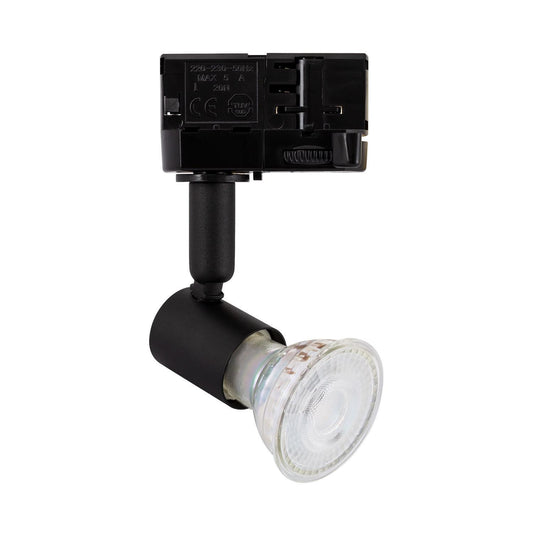 Spot sur Rail Triphasé Oasis GU10 10W IP20 Noir