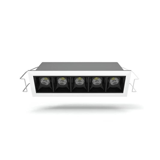Spot Downlight LED Encastré 10W, 1000lm, IP20, Rectangulaire