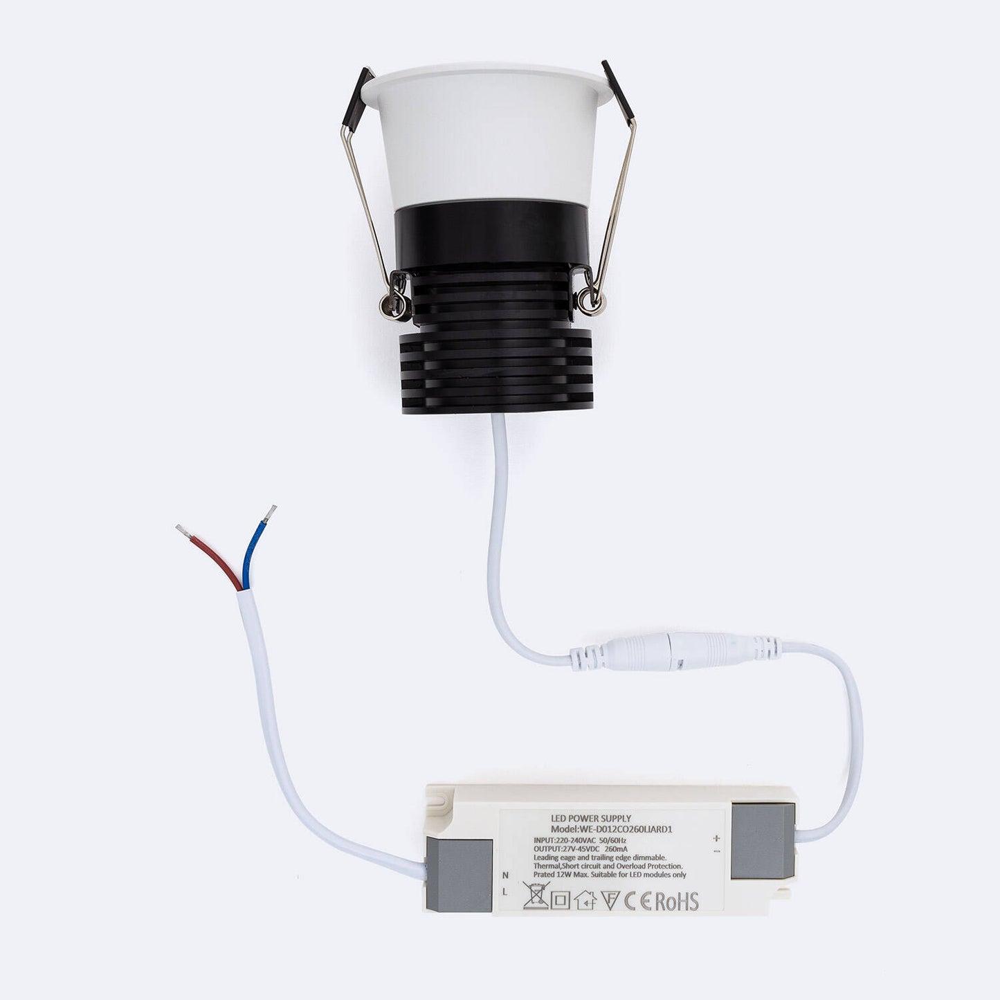 Spot Downlight LED 12W Rond Encastré Dimmable IP20 Ø 90 mm