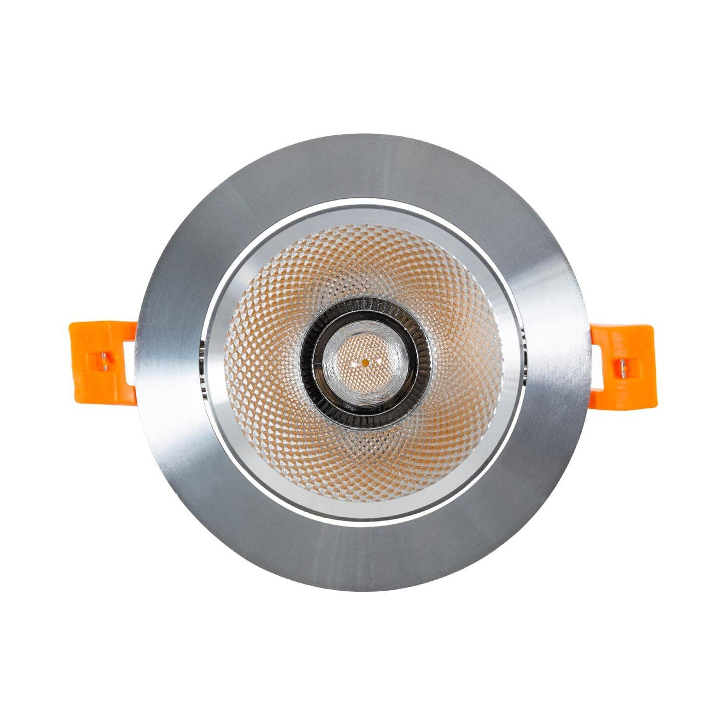 Spot Downlight LED 15W Rond Encastré Argenté IP20 Non Dimmable