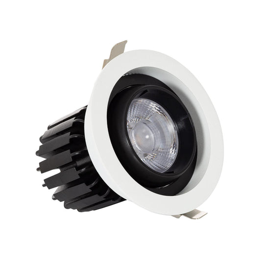 Spot LED Downlight COB 18W Rond Orientable IP40 UGR19 Non Dimmable