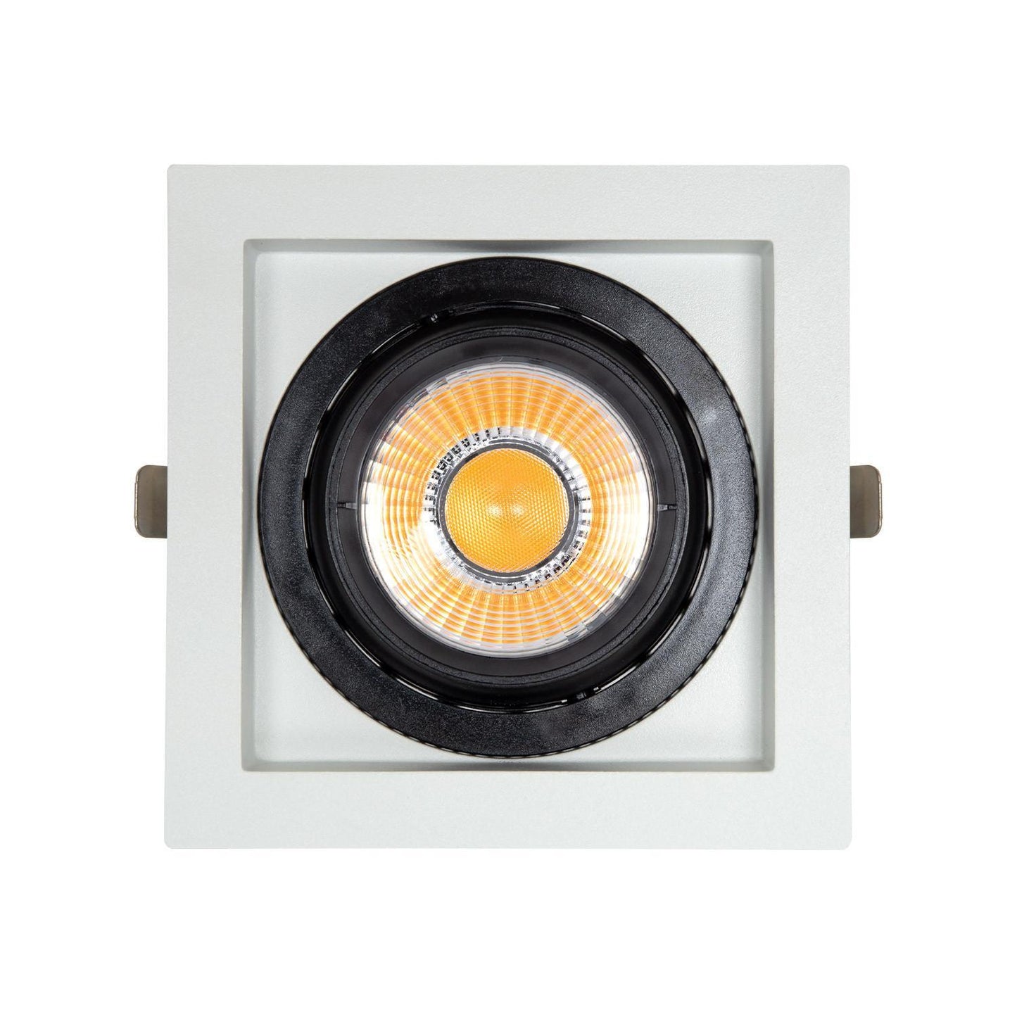 Spot LED Downlight COB Carré 18W IP40 Orientable 360º, Installation Encastrée