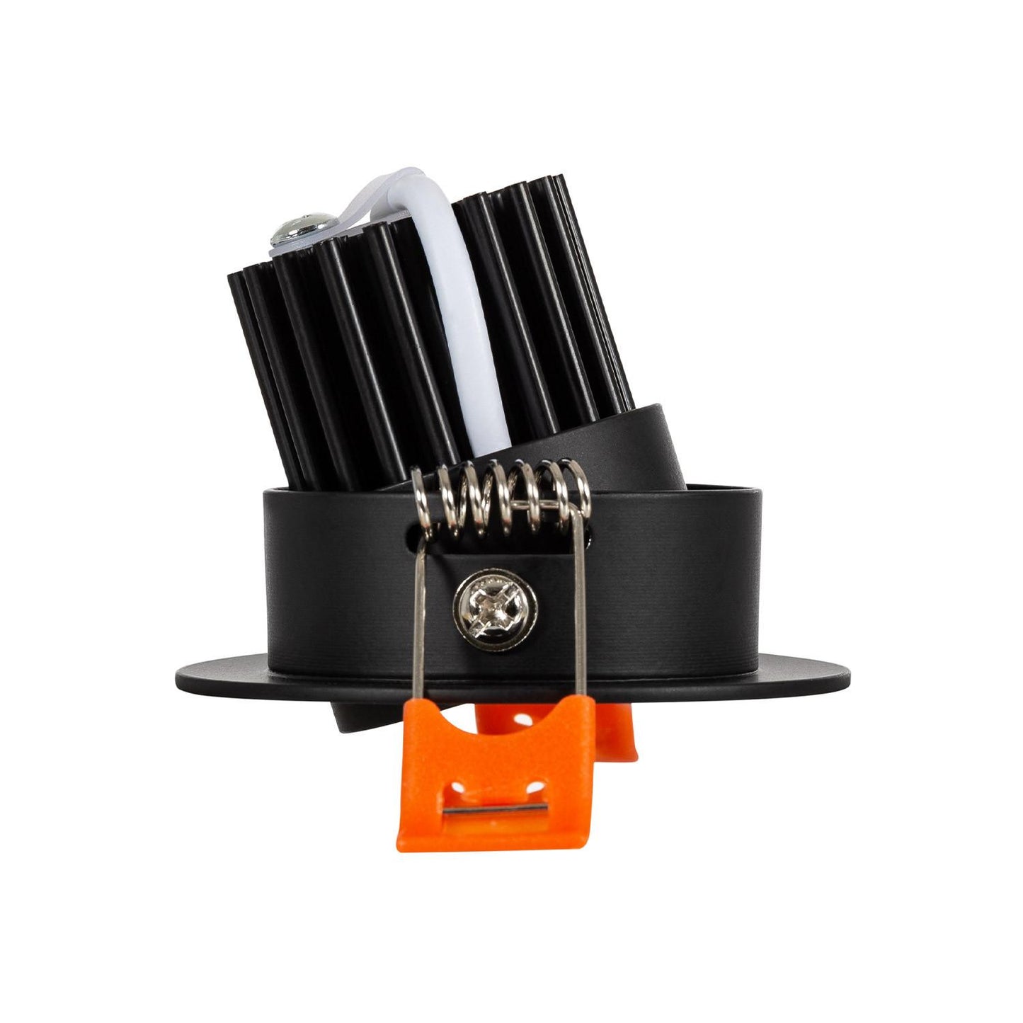 Spot Downlight LED 3W Rond Encastrable COB Noir IP20