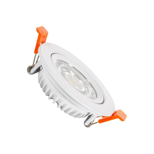 Spot Downlight LED 5W Rond Encastré COB, IP44, CRI90, Ø 75 mm