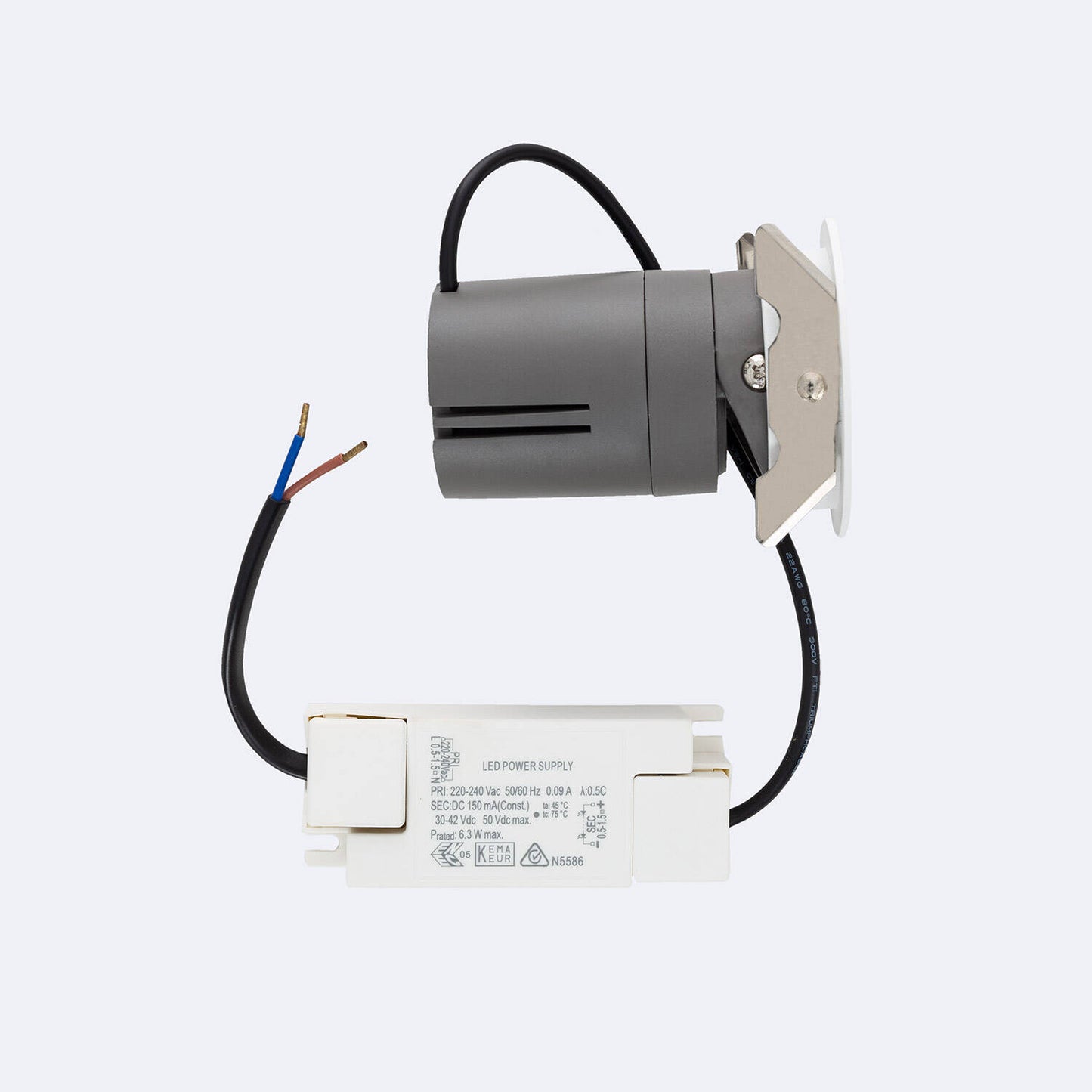 Spot Downlight LED 6W Encastré, Ø 55 mm, IP20, Aluminium