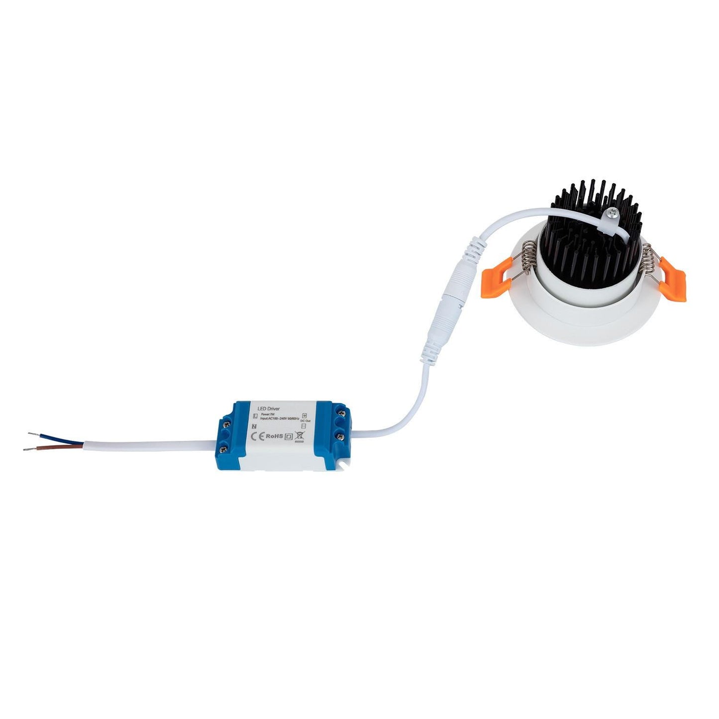 Spot Downlight LED 7W Rond COB IP40 Non Orientable Ø 70 mm