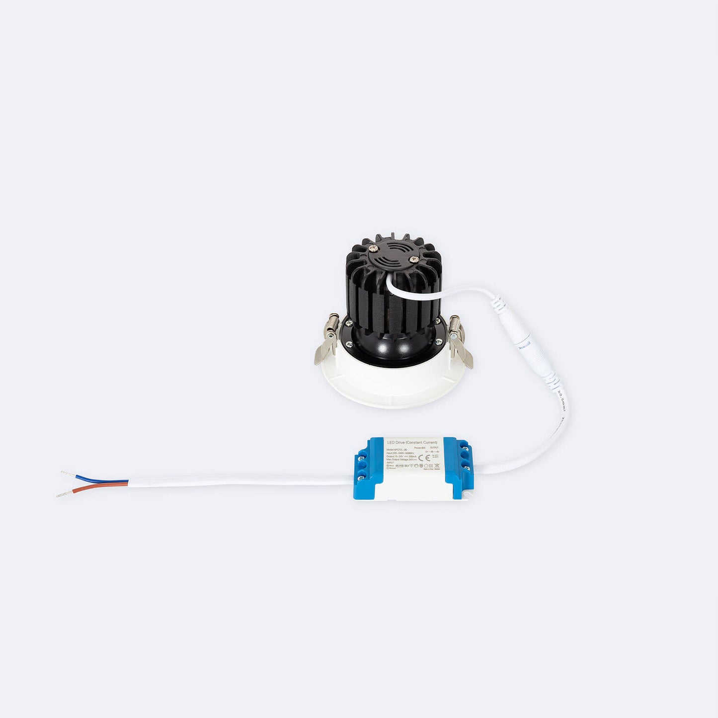Spot LED Downlight COB 7W Orientable 360º UGR19 CRI90 IP40 Ø 80mm
