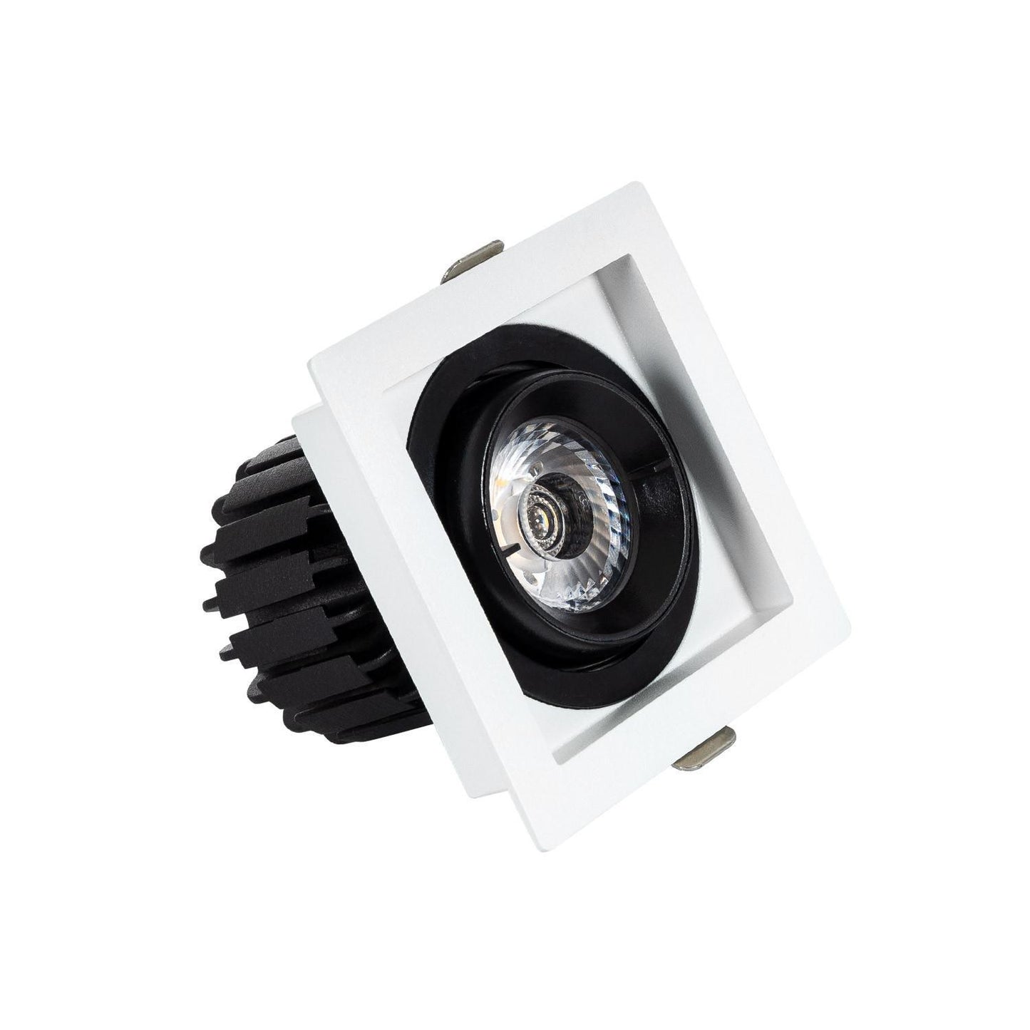 Spot LED Downlight Carré 7W Orientable, IP40, Installation Encastrée