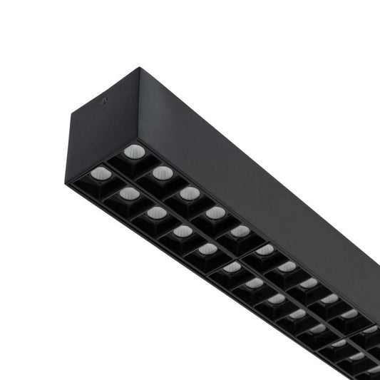 Spot Linéaire LED Optic 400mm 48W IP20 Noir