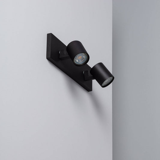 Spot Double Orientable GU10 en Aluminium, 40W, IP20