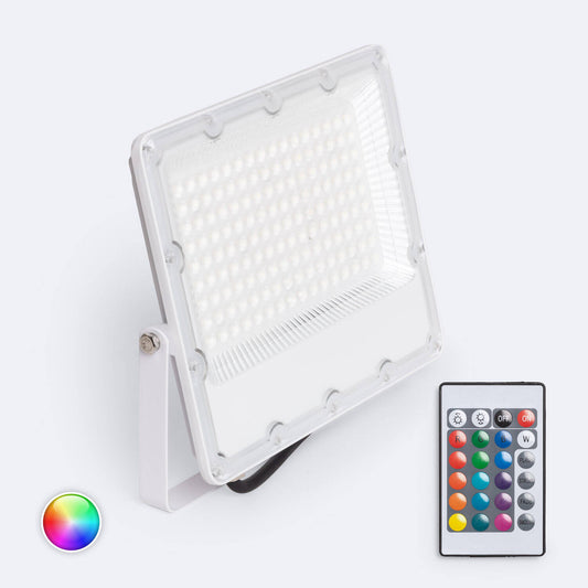 Projecteur LED Extérieur 100W IP65 RGB avec Télécommande