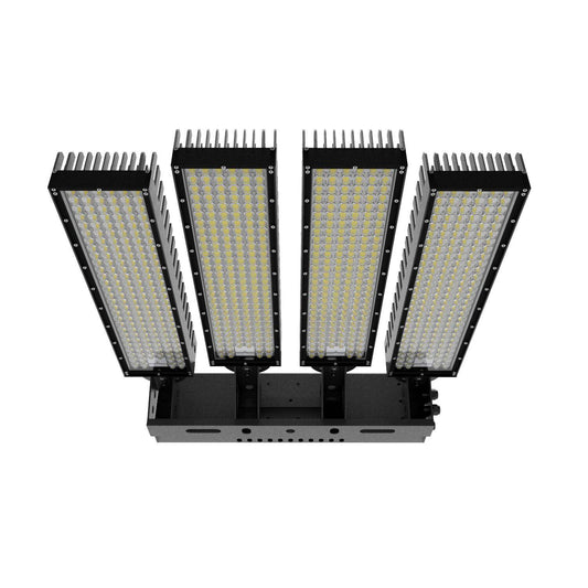 Projecteur LED Extérieur 1200W IP66 IK10 Dimmable, Luminosité 180000lm, Durabilité 120000h