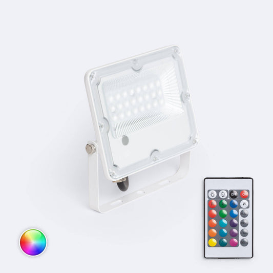 Projecteur LED RGB 20W IP65 Extérieur avec Télécommande