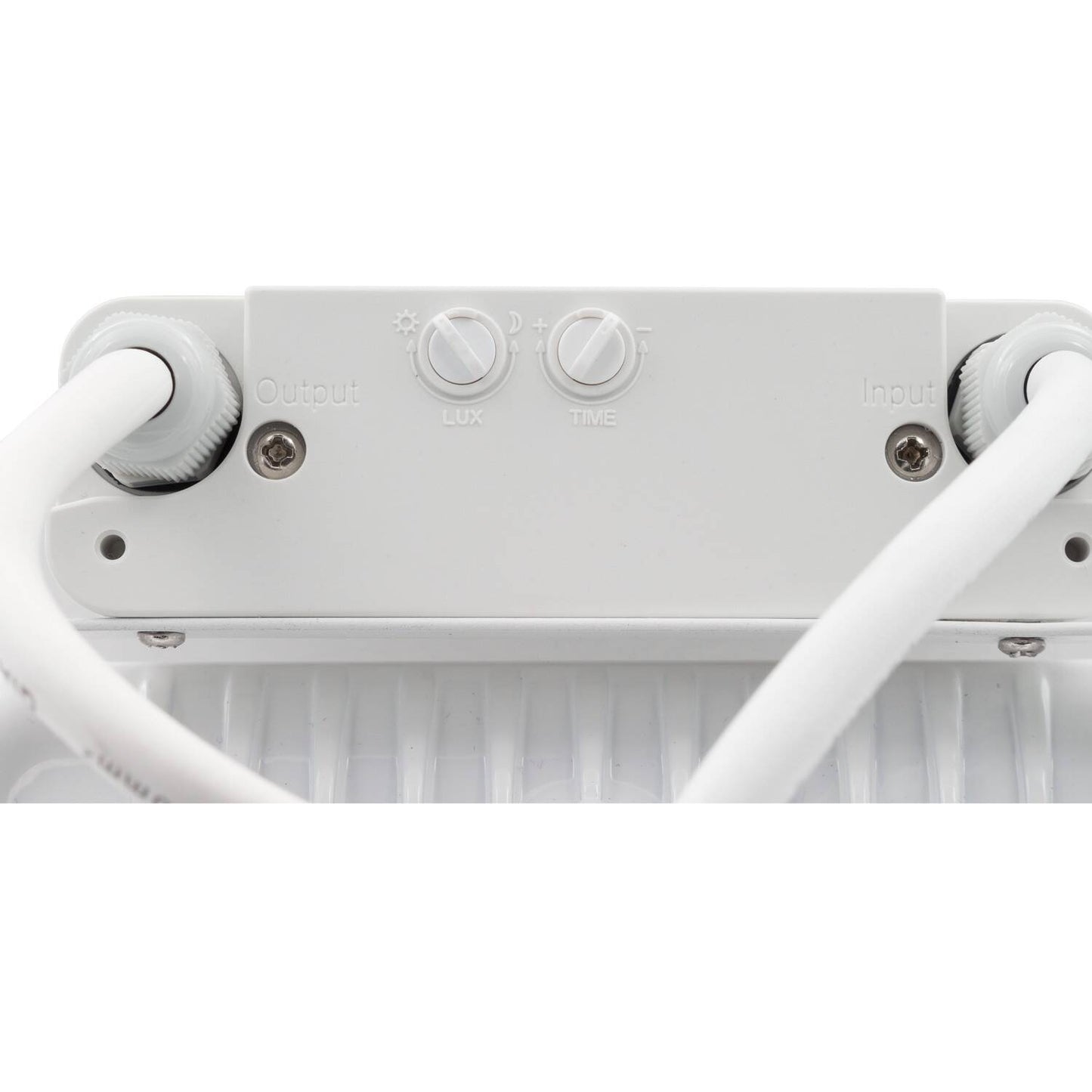 Schlankes LED-Flutlicht 50 W IP65, 5000 lm, PIR-Detektor, Außenbereich