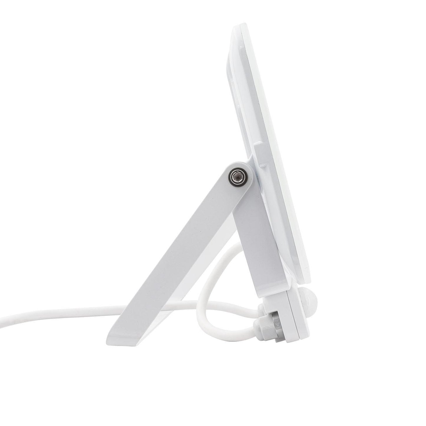 Schlankes LED-Flutlicht 50 W IP65, 5000 lm, PIR-Detektor, Außenbereich