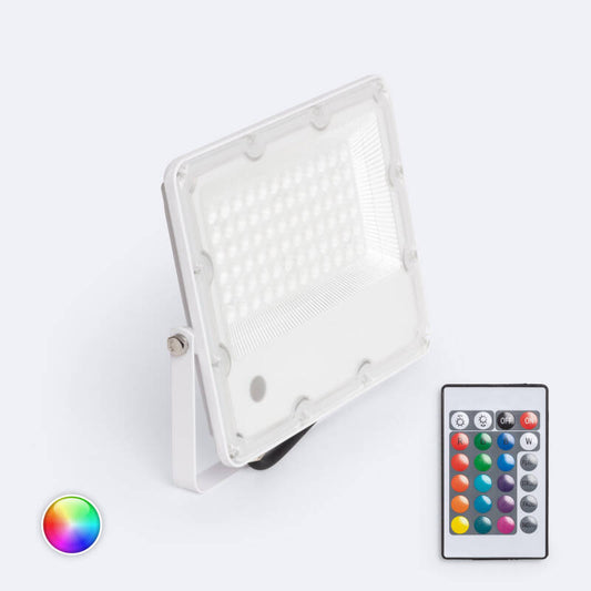 Projecteur LED Extérieur 50W RGB IP65 avec Télécommande