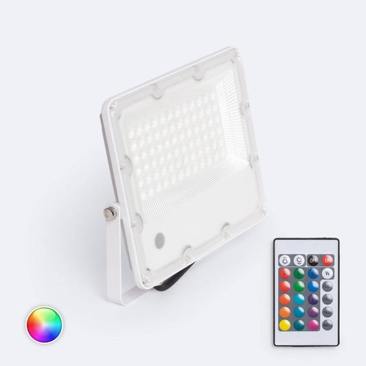 Projecteur LED Extérieur 50W RGB IP65 avec Télécommande