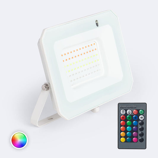 Projecteur LED Extérieur 50W IP65 RGBW avec Télécommande
